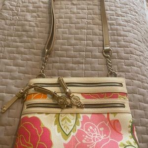 Spartina crossbody floral purse